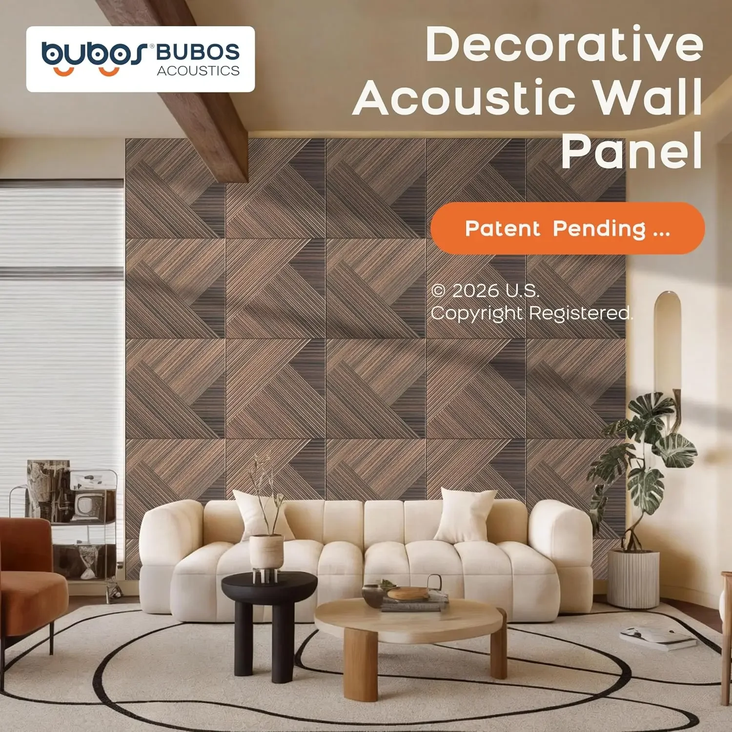 6 Pack Wood Wall Panel,23.6