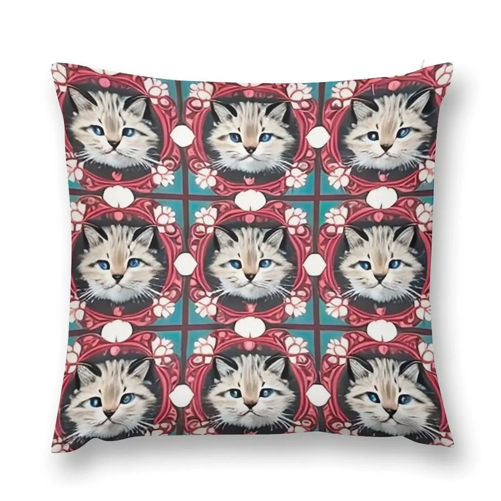 

cat pattern Throw Pillow Cushion Cover Luxury Decorative Cushions For Luxury Sofa Room decorating items pillow