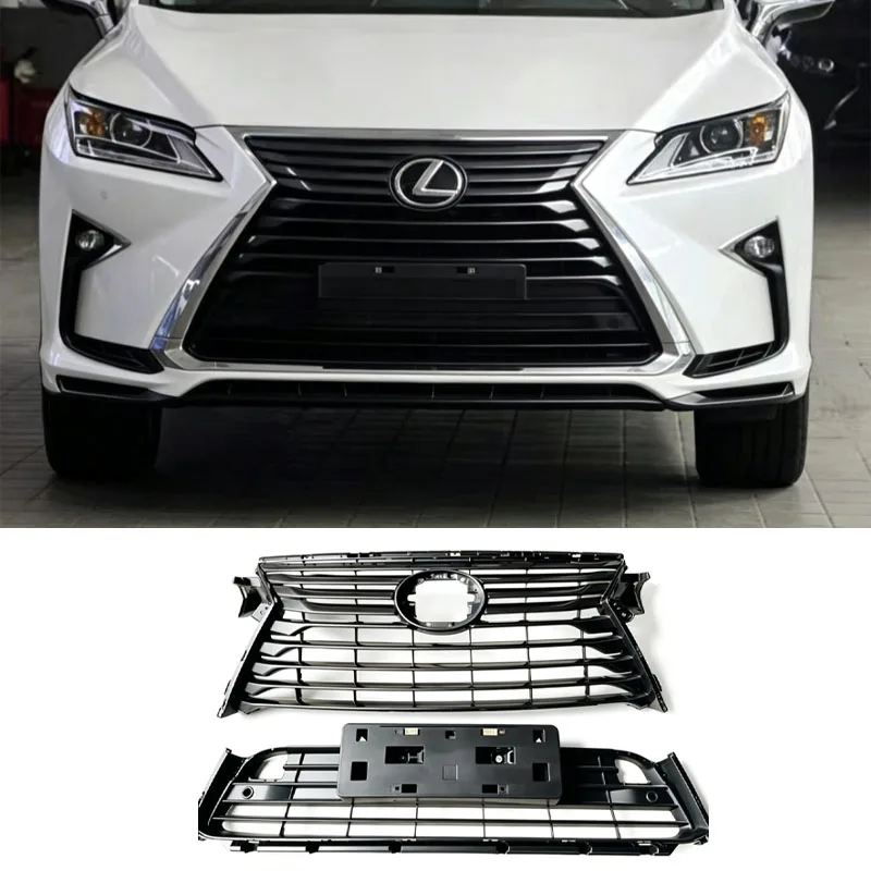 TRD Style Front Upper Grille For Lexus RX RX300 RX450 RX200T RX350 2016-2019 Sport Mesh Grille Car Exterior Modified Accessories