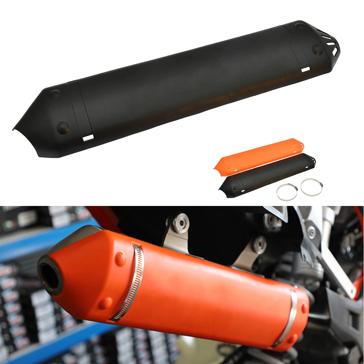 For KTM 250 300 XC XC-W XCW XC250 XC300 XCW250 XCW300 TPI Erzbergrodeo Exhaust Pipe Protector Heat Shield Cover Guard Motocross