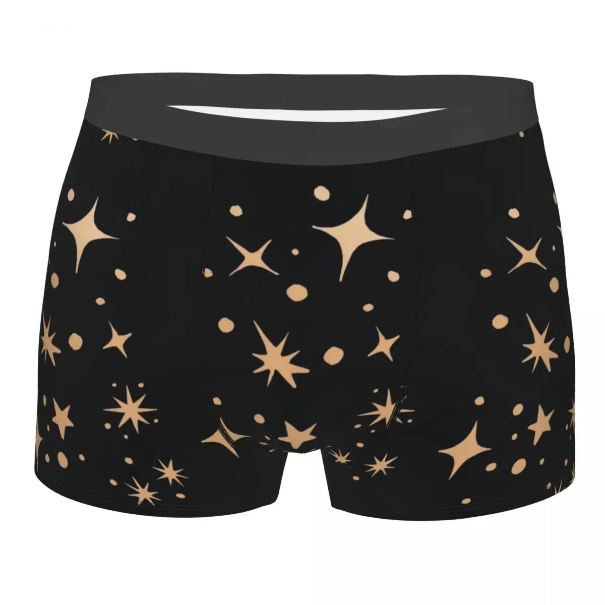 Shorts College Star Art pour hommes, sous-vêtements sexy en coton, culottes à la mode