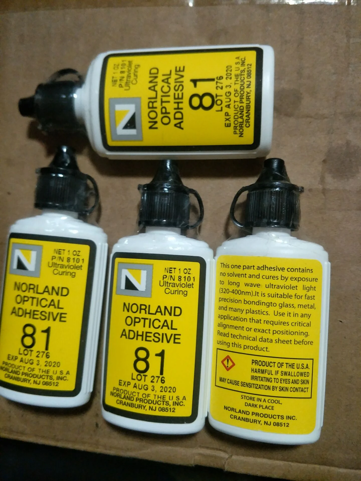 Nolan optical for glue 81 photosensitive for glue NOA81