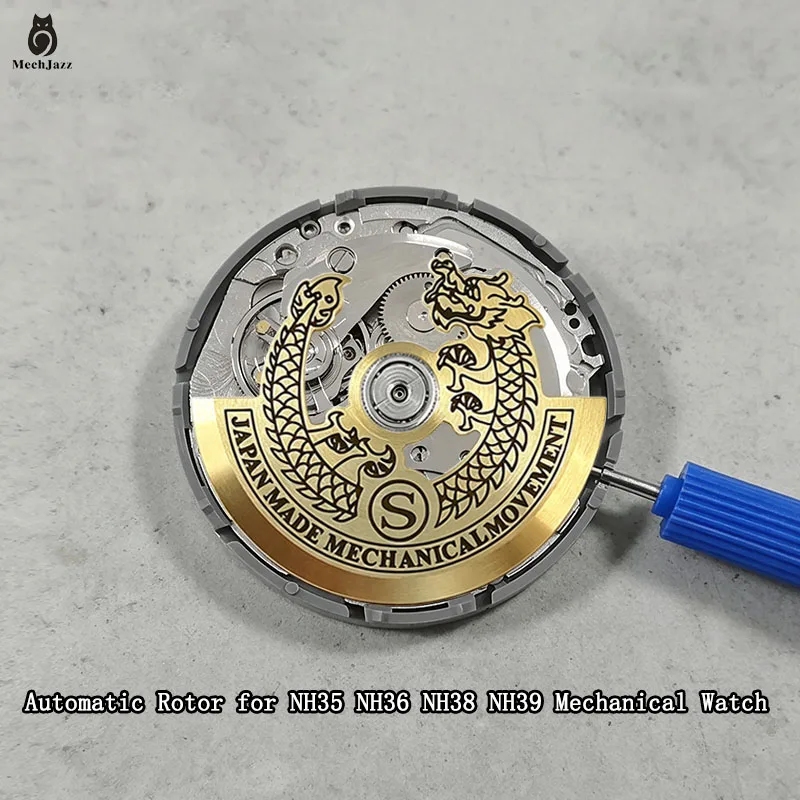 NH35 NH36 Movement Dragon Hammer Rotor Fits NH34 NH70 NH38 4R35 4R36 7S26 Movement Pendulum Weight Watch Mechanical Repair Part