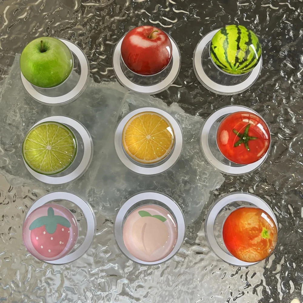 

Korea Cute 3D Fruit Coffee for Magsafe Magnetic Phone Grip Tok Stand for IPhone17 16 Pro Wireless Charging Case Holder Ring Gift