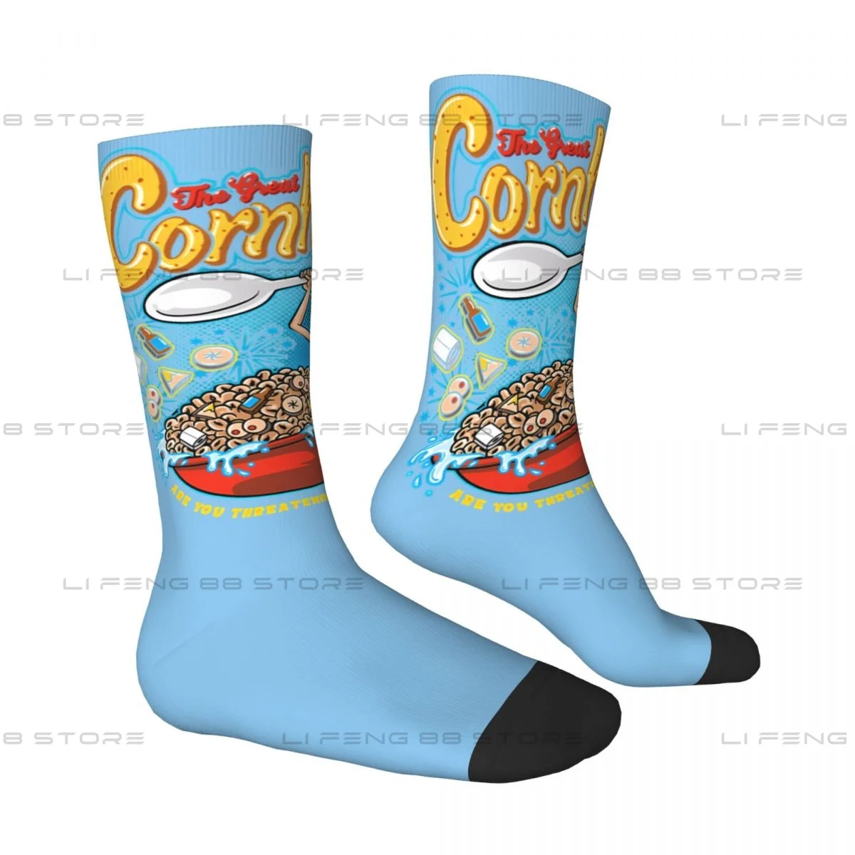 Cornholio Beavis and Butthead Unisex Winter Socks Cycling Happy Socks Street Style Crazy Sock