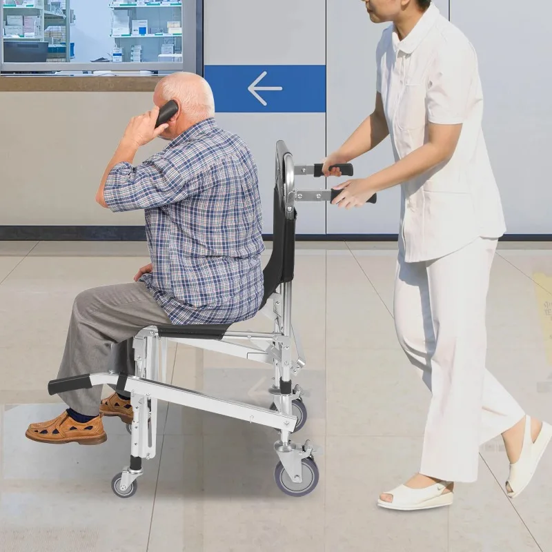 

Stair Climbing , Foldable Lightweight Aluminum Rescue Stretcher 352 lbs Capacity Transportation Stair Chair