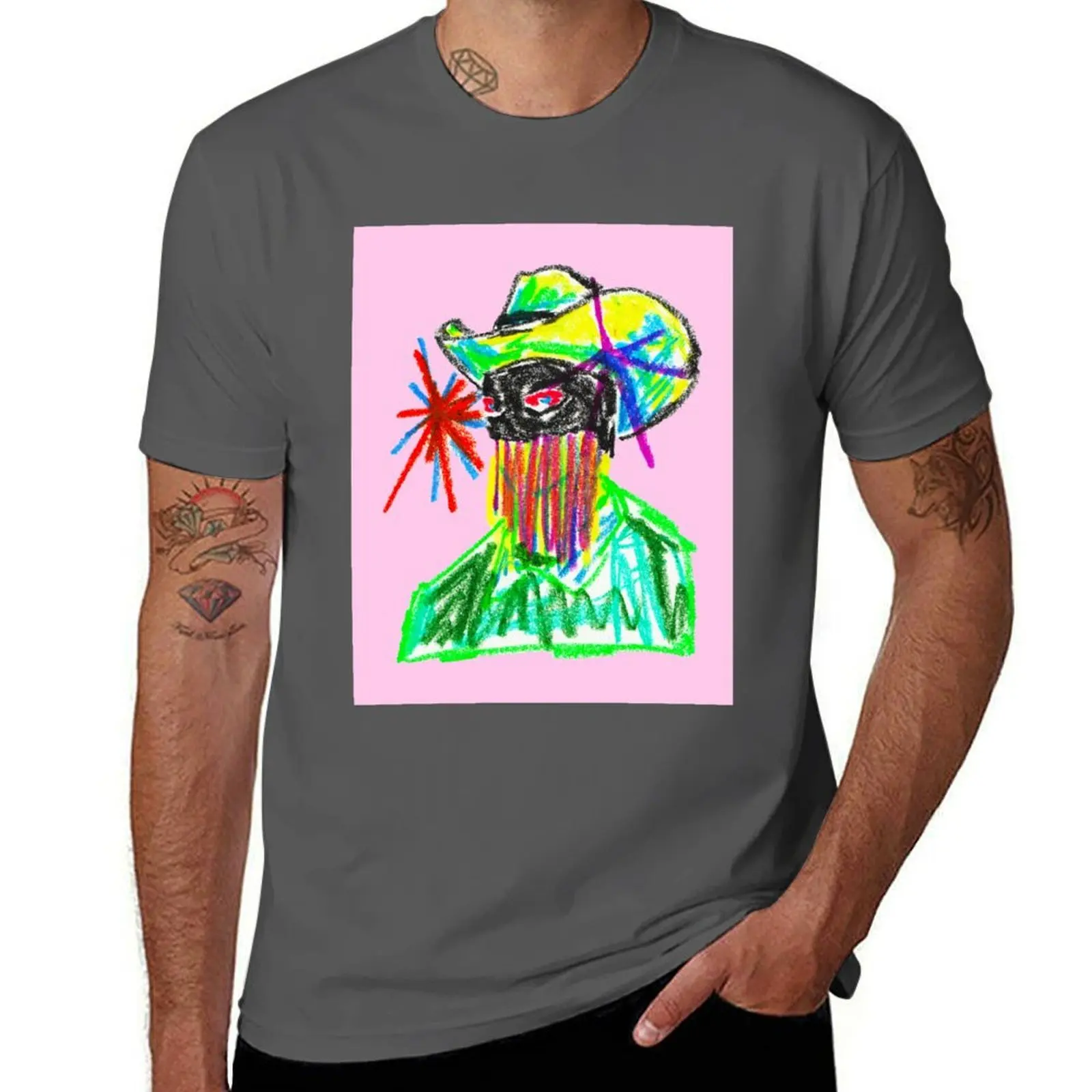 

ORVILLE COWBOY PECK T-Shirt Plus Size Gym Sports T-Shirt