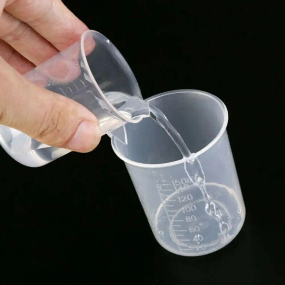 Plastic Waterfles Meetinstrument Gegradueerde Cup Bakbenodigdheden Vloeibare Kan Laboratoriumbeker Transparante Mok Maatbeker