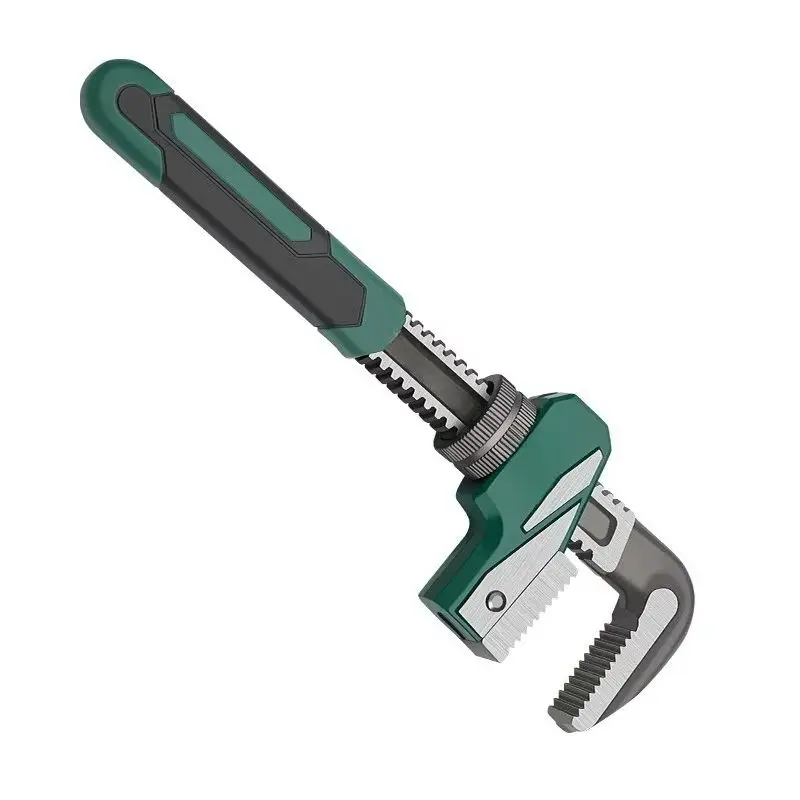 Heavy Duty Adjustable Pipe Wrench 10/12/14 Inch Non-Slip Handle Plumbing Tool for Pipe Fitting