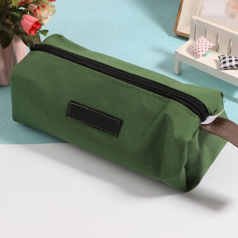 1PC Heavy Duty Canvas Tool Bag Multi-function High Capacity Tool Storage Handbag Wearproof Canvas Work Bag for Storage Wrench