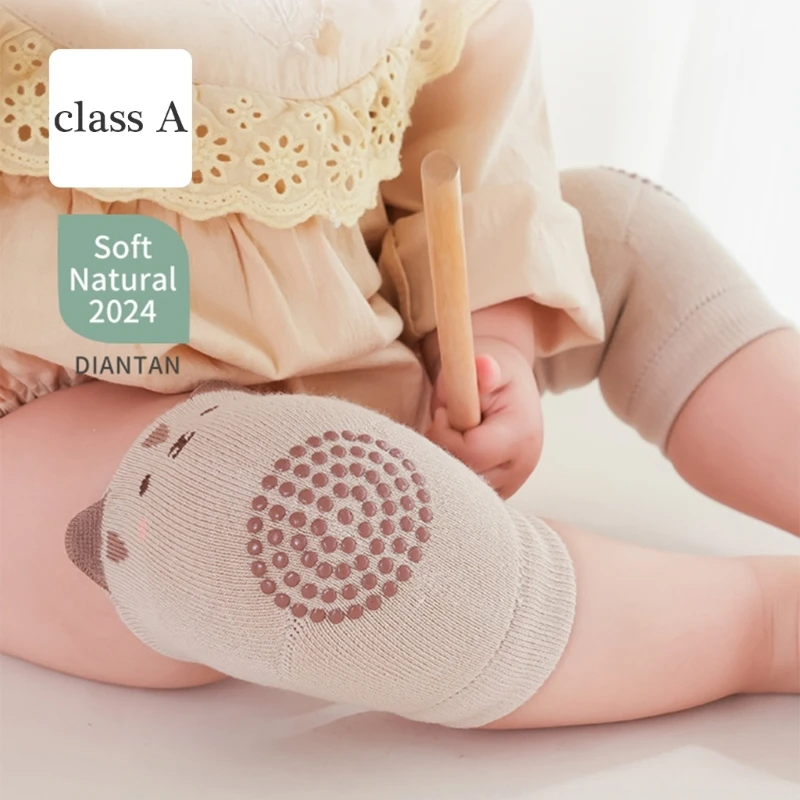 1 Pair Baby Knee Pad Newborn Knee Support Protector Breathable Kids Safety Crawling Knee Cushion Unisex Knee Protector A2UB