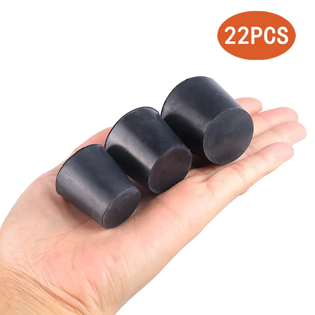 

22 шт. конические резиновые заглушки из цельной резины для высокотемпературной герметизации при гальванике, оксидировании, защите от порошковых покрытий