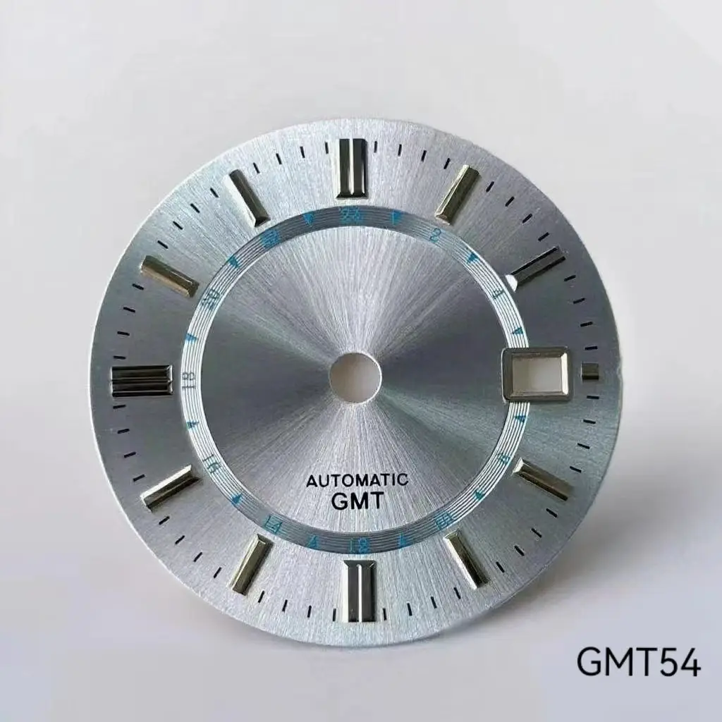 31MM dial NH34 movement modification, no night light GMT four pin GS literal unveiling