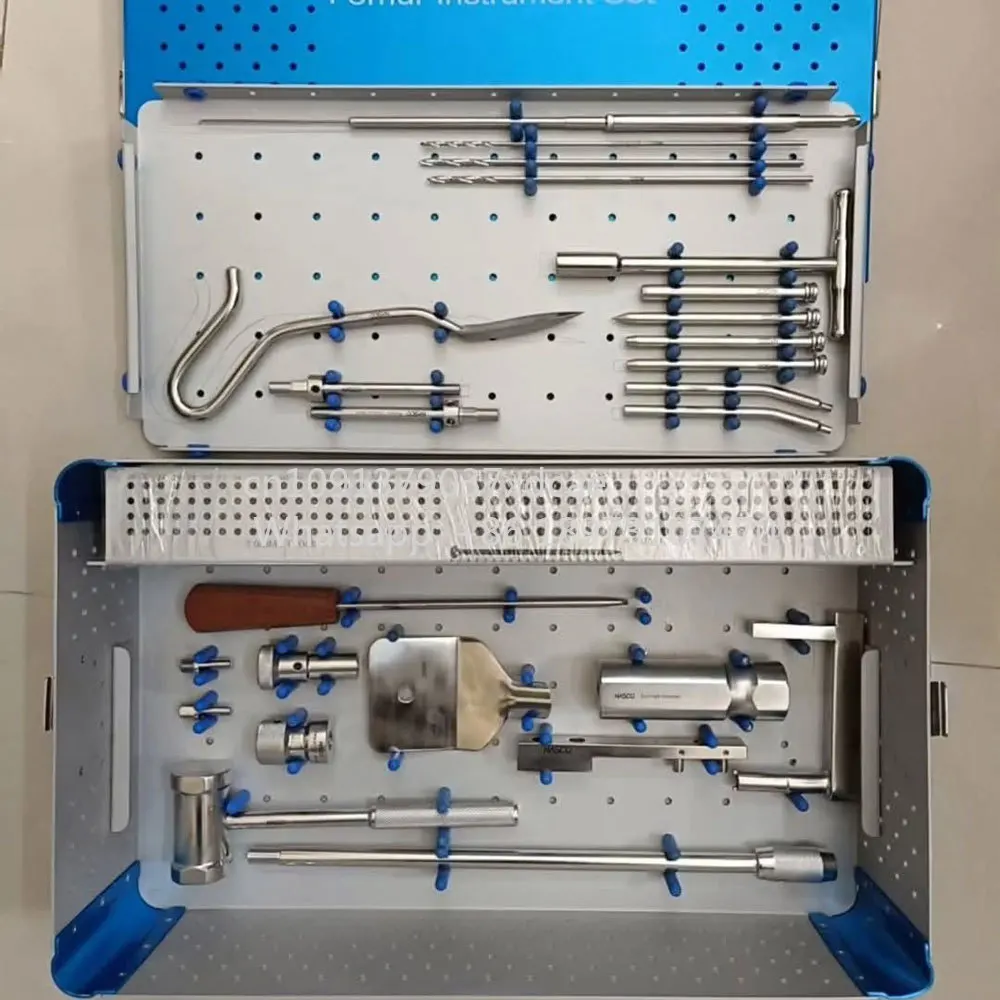 2026 NEW Azicon's Femur Instruments Set . Femoral Intramedullary Nailing Surgical Tools Large Fragment Fracture Fixation Box