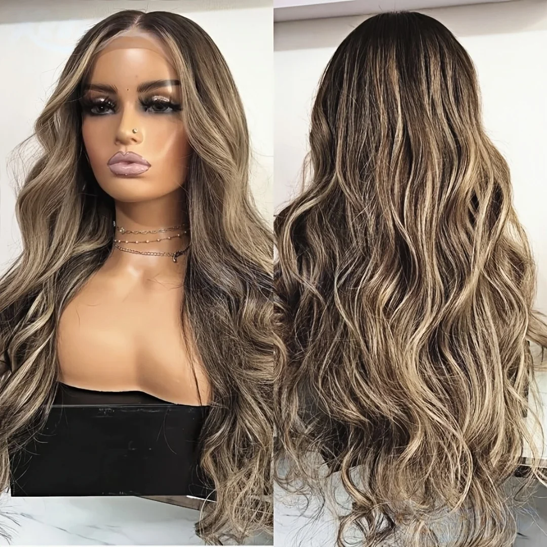 تسليط الضوء على شقراء طويلة الجسم موجة غلويليس لينة 5x5 الحرير قاعدة الشعر البشري اليهودي مع BabyHair HD الدانتيل الشعر الأوروبي قبل قطعها