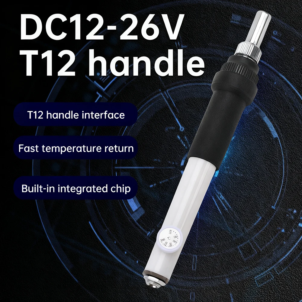 

DC 12-26V T12 Handle Portable Welding Table Handle Adjustable Temperature Household Welding Pen