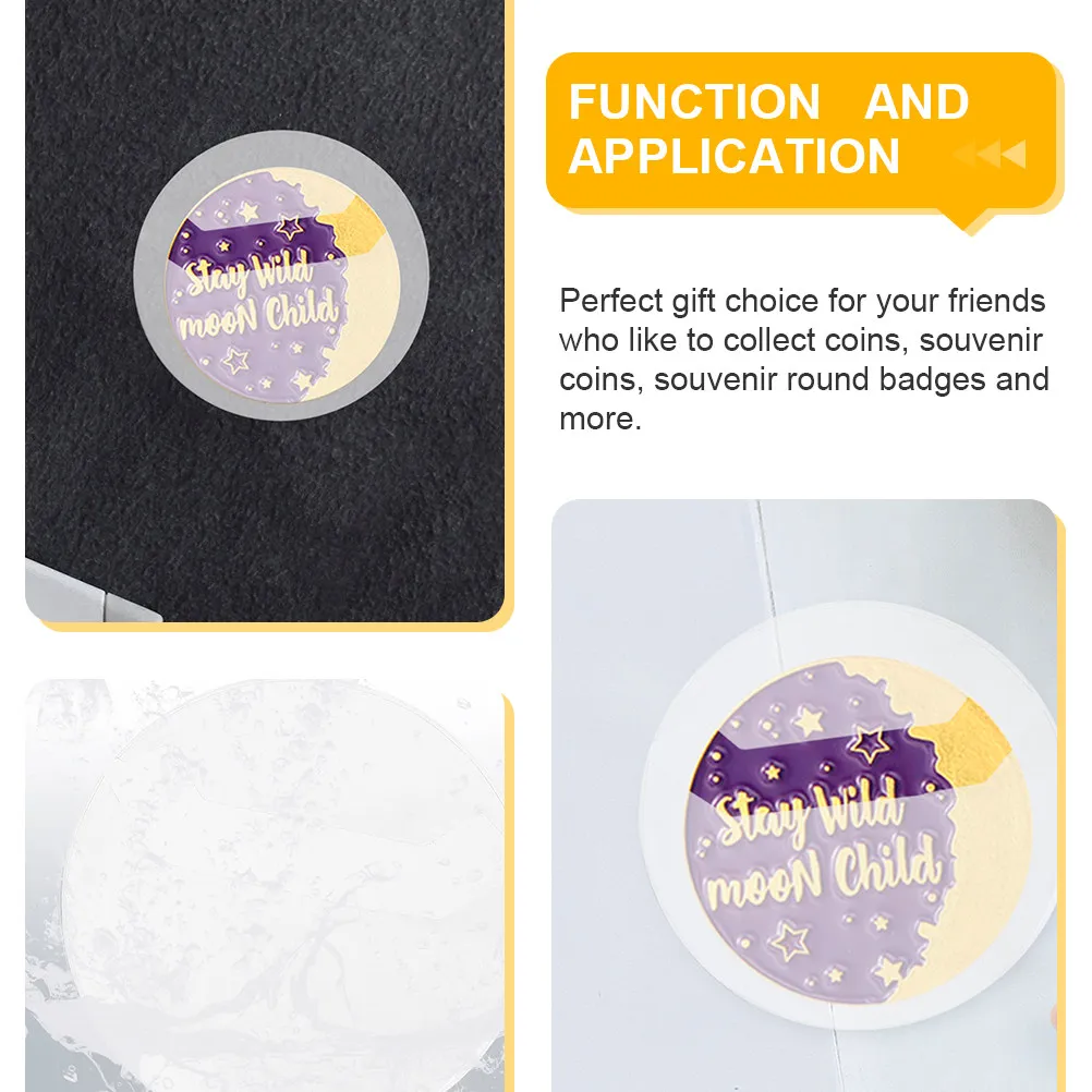 

20Pcs Crystal Clear Round Badge Cover Protector for Coin Medallion Souvenir Badge Collection Display Protection Gift Idea