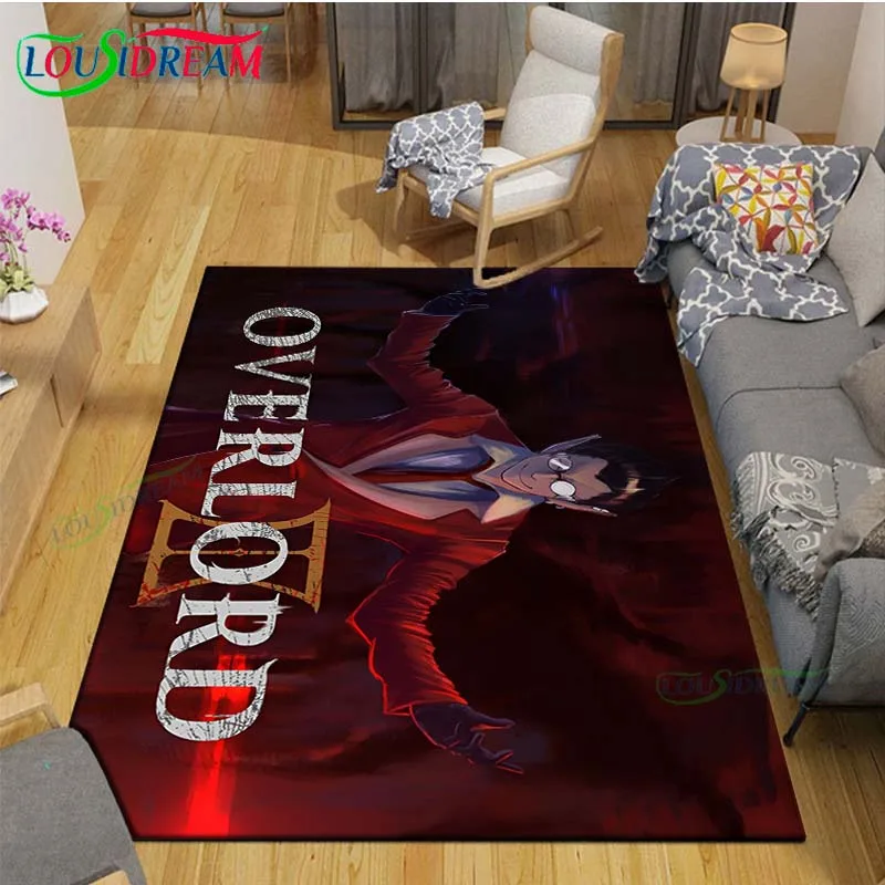 Anime Film O-Overlord Carpet for  Living Room Home Sofa Decoration,Children Game Large Decor Floor Mat Yoga Mat Large Carpet