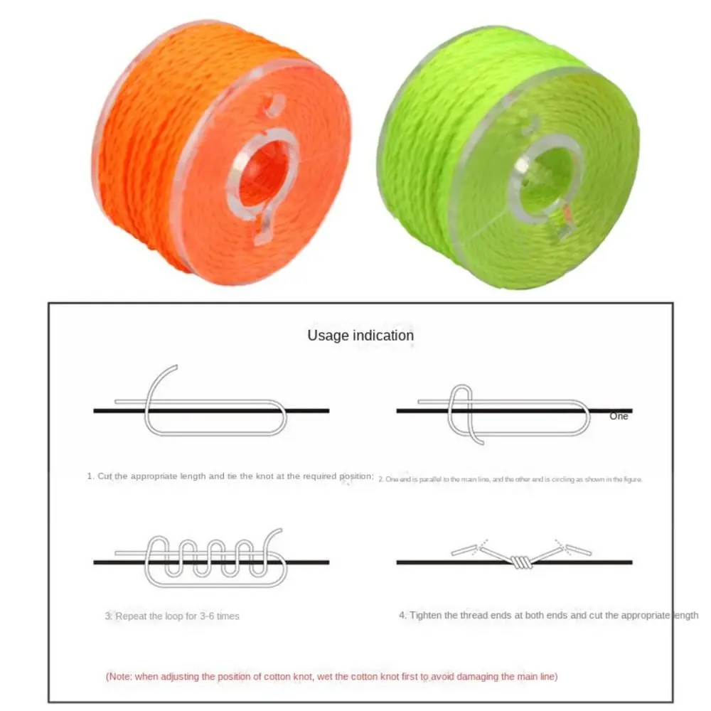 Fishing Tackle Cotton Knot Line Rock Sea Orange/Yellow fishing trackle gear product Fishing Tool S M L rock fishing accessories