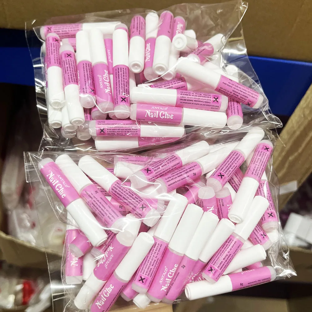 

10/30/50/100 шт. профессиональный набор клеев для ногтей для накладных ногтей/стразы, суперсильный вязкий гель, долговечный УФ-клей, 2 г