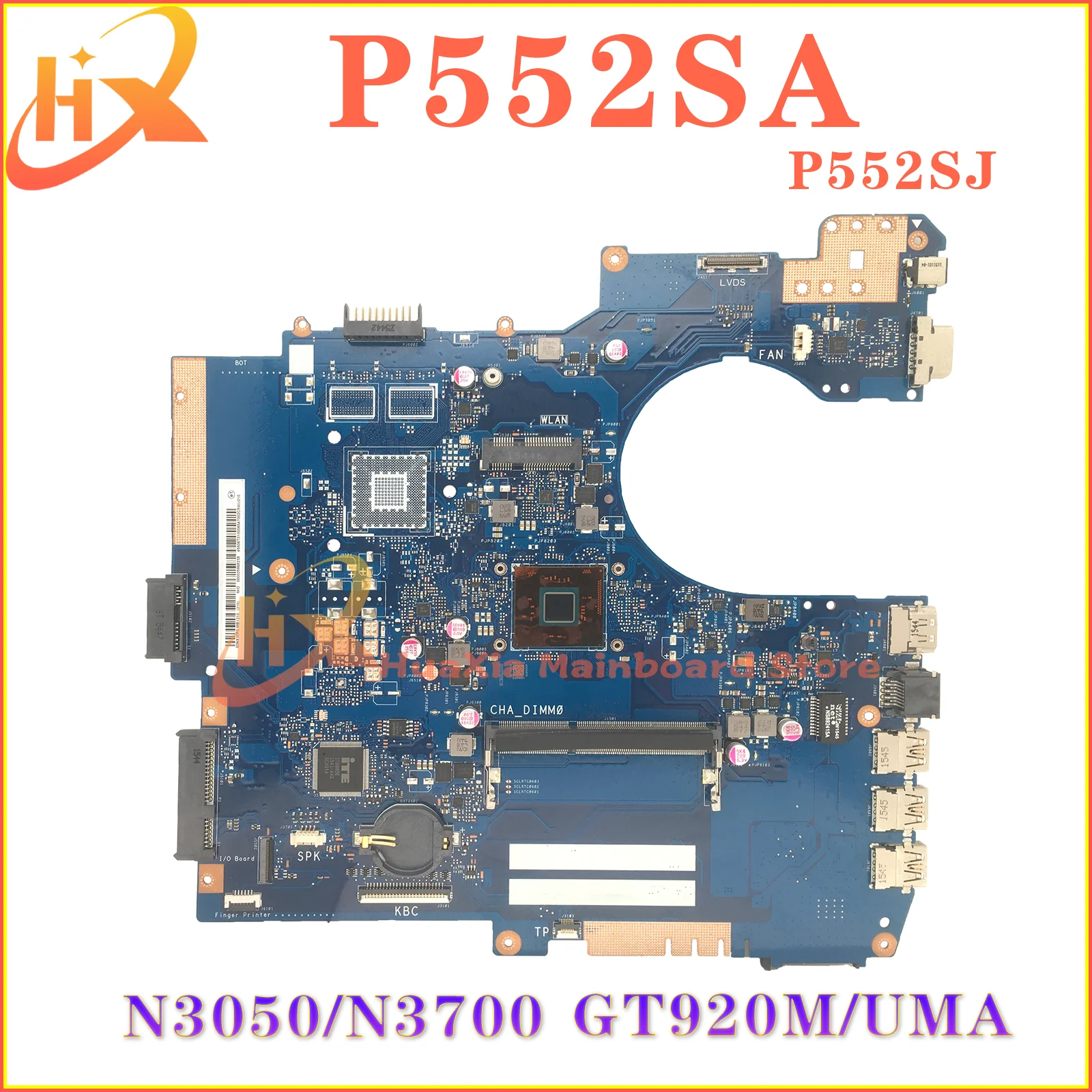 

P552S Mainboard For ASUS Pro552SJ Pro552SA PE552SJ P552SA PX552SA P552SJ PE552SA PX552SJ Laptop Motherboard N3050 N3700 DDR3L