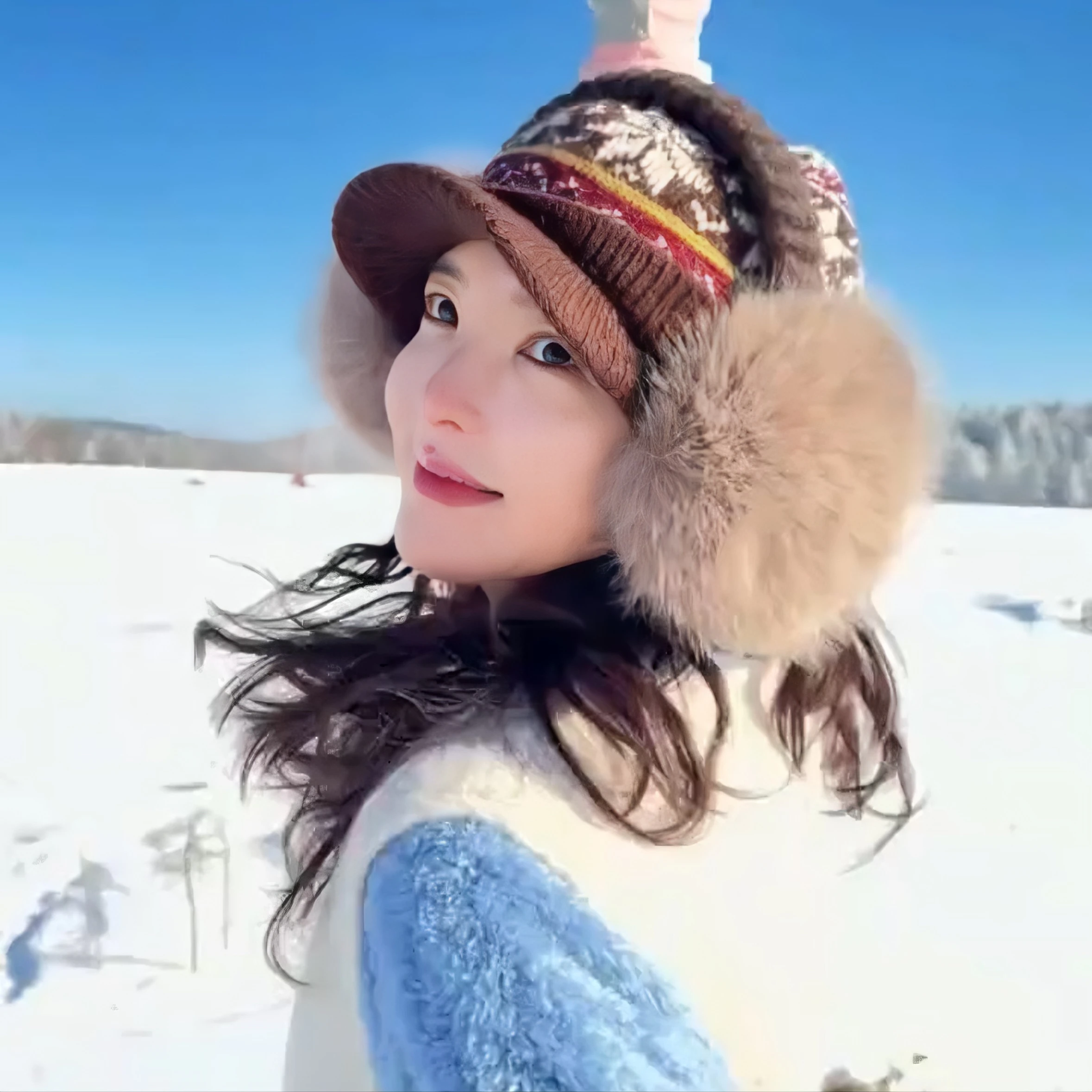 手作りの毛皮のようなイヤーマフ-chapter-ruanan-冬用防寒暖かいぬいぐるみ自転車乗車用防風折りたたみ式耳カバー暖かい