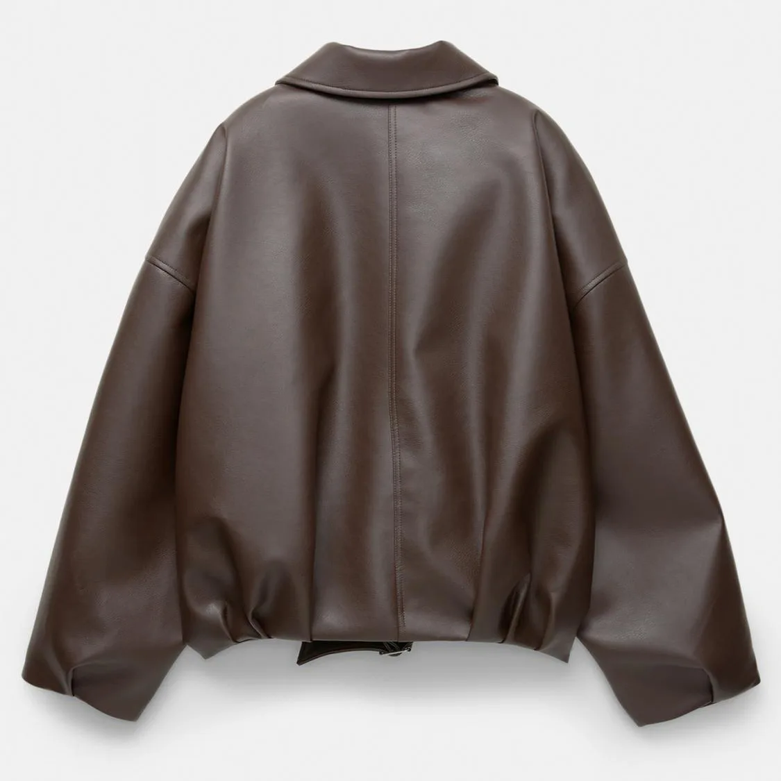 Damska kurtka motocyklowa w stylu retro ze sztucznej skóry, codzienna kurtka pilotka, długość ort, zapinana na zamek, bez kaptura, odzież jesienna.