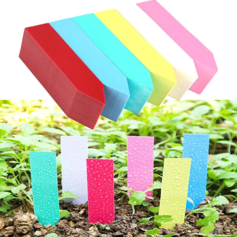 

Plant Tree Labels Markers Tags PVC Plastic Strip Nursery Pot Record Vegetable Potted Stakes Garden Sign Waterproof