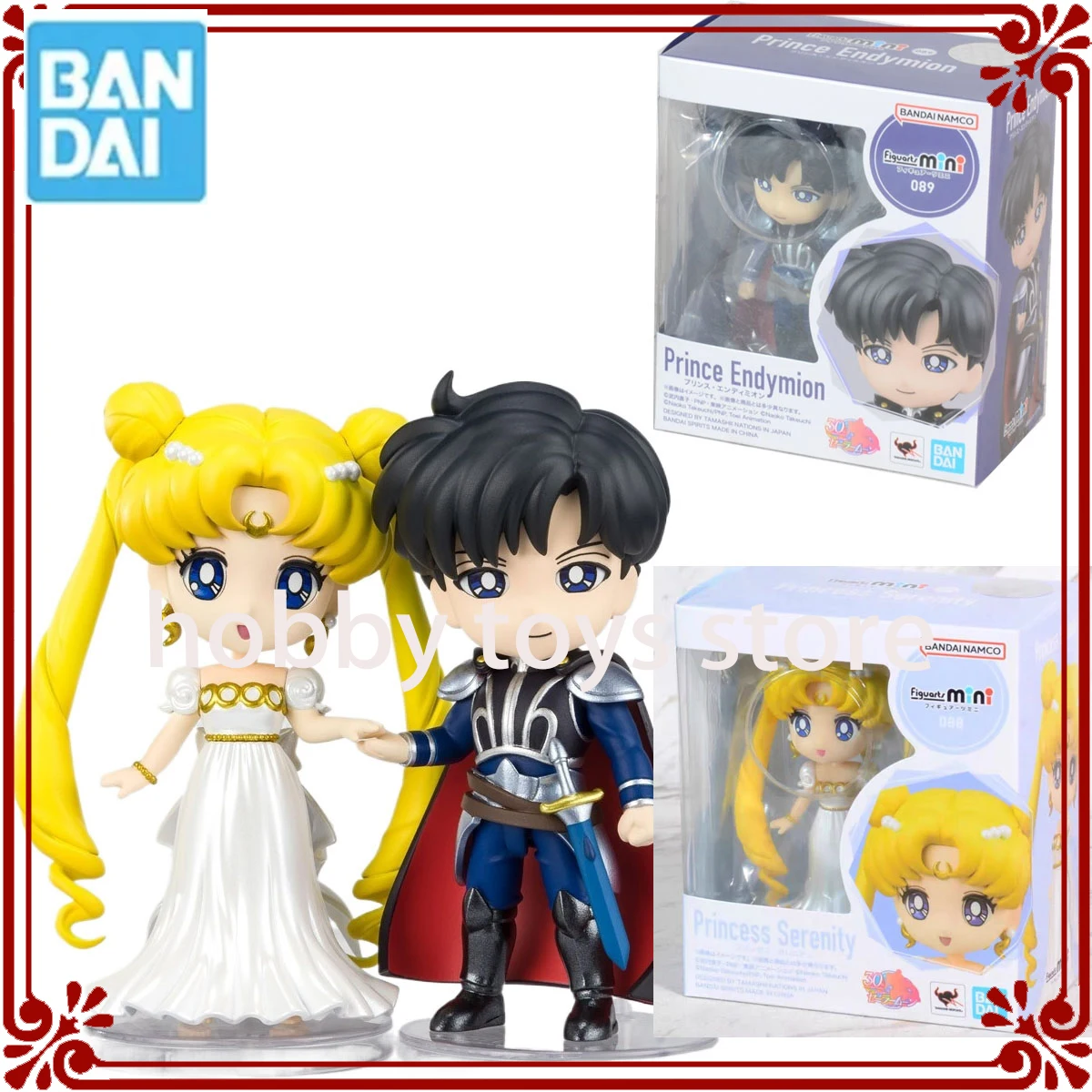 

Bandai OriginaL Figuarts Mini Prince Endymion Sailor Moon Q Version of Movable Animation Action Dolls Collection Boys Girl Gifts