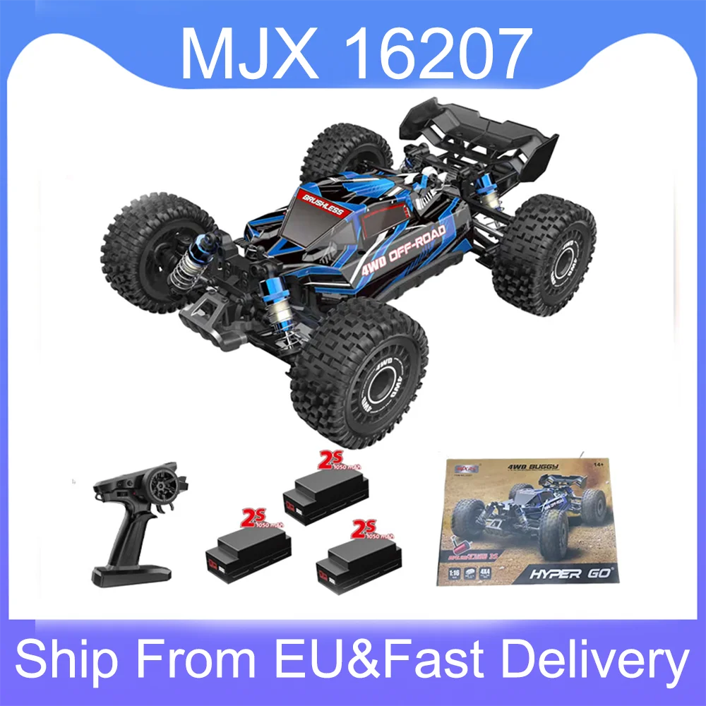 New Hyper Go MJX 16207 V2 RC Car 1/16 4WD Off-Road 70KM/H Brushless Drift Truck Electric High Speed Remote Control Toys