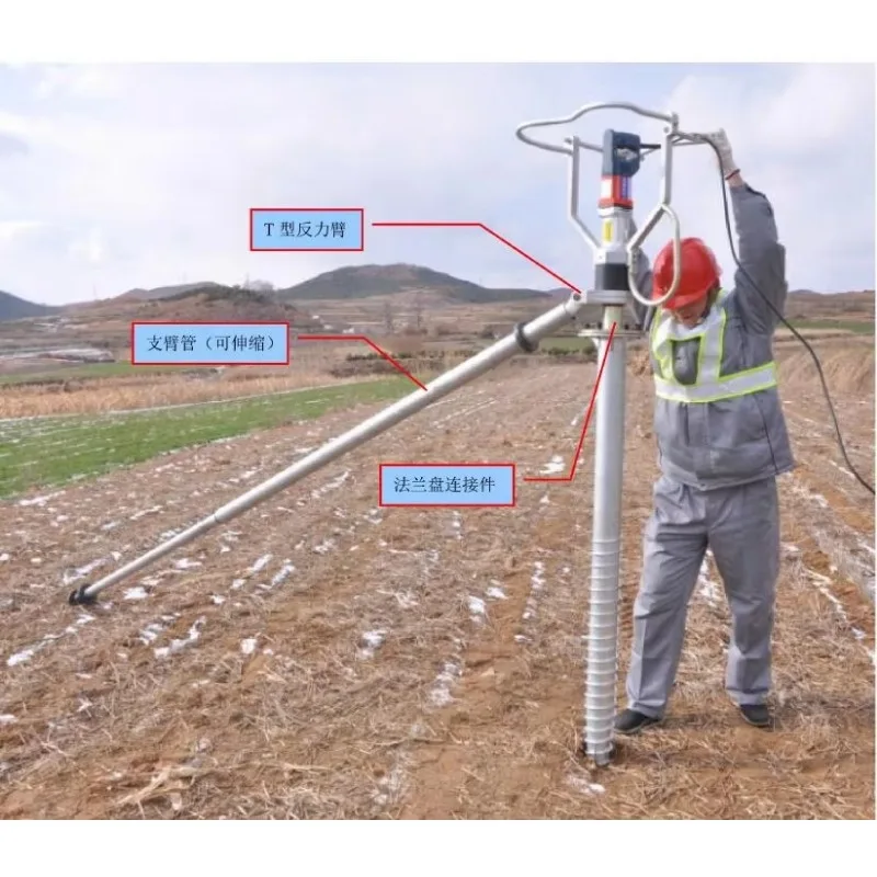 China Manufacturer Ground Screw Driver for Solar Energy Mounting Earth Anchor Hydraulic Pile Driver Machine