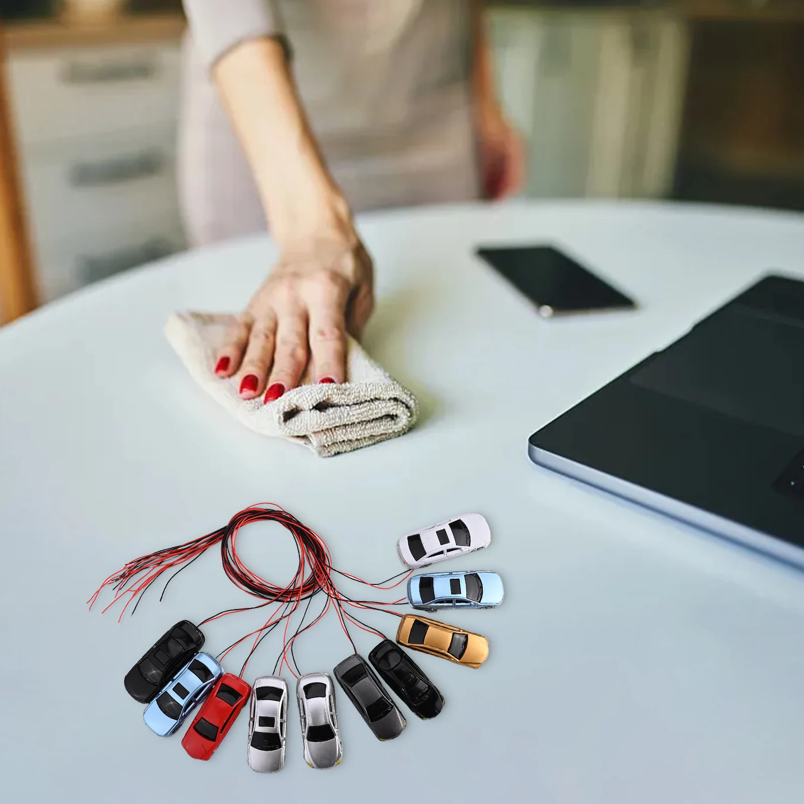 

10 шт. 1:87-1:100 HO в подсветченной модели автомобиля поезд 45x16x11 мм для пейзажей «сделай сам» для железной дороги и макета здания