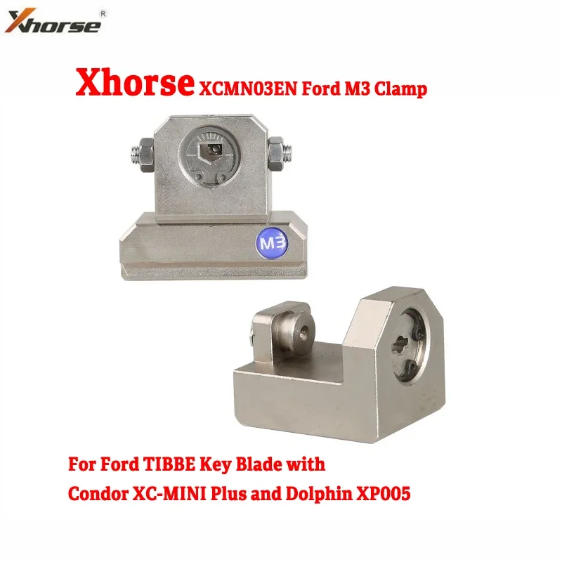 

Xhorse XCMN03EN Ford M3 Clamp Fixture for Ford TIBBE Key Blade with Condor XC-MINI Plus and Dolphin XP005