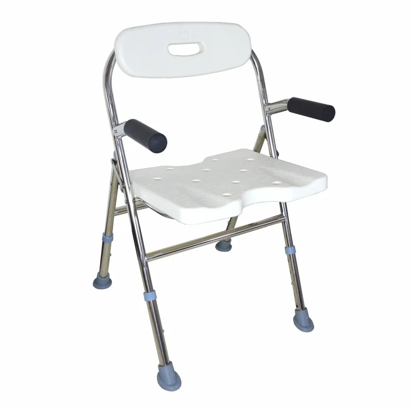 Silla geriátrica reclinable móvil con bandeja, asiento cómodo para baño, taburete de transferencia para bañera, asiento de inodoro Krzesło Prysznicowe