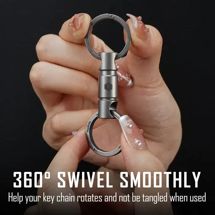 keyunity KA37SW Double-end Swivel Keychain Key Ring Connector