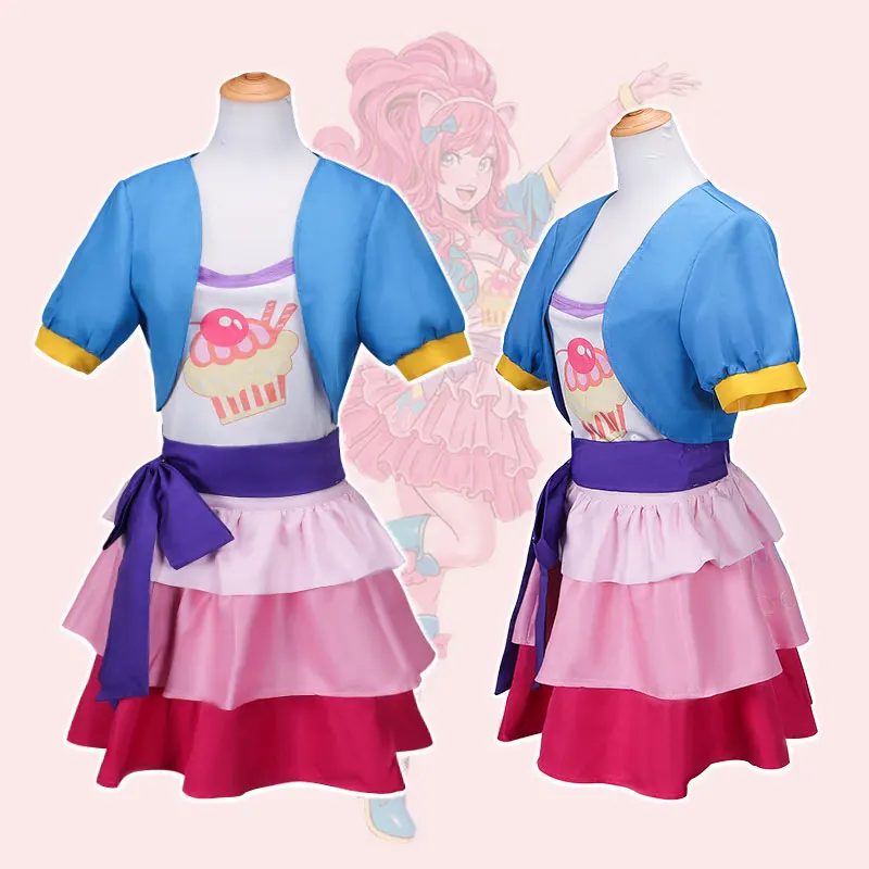 Anime Little Pony Pinkie Pie C - Anime Cosplay Little Girl recension och pris