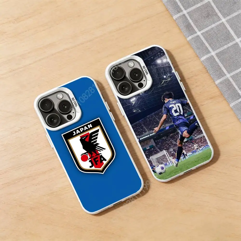 

Nippon Football Blue Samurai Phone Case for iPhone 17 16 Max Mini 15 14 13 Pro Plus 12 11 X XS Air Hard Protector
