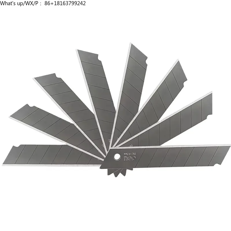 

Deli 2016 10pcs/box Blade for Industrial Art Cutter Blade 0.6mm Thicken Alloy Steel Material 160box*10pcs=1600pcs Per Carton Set