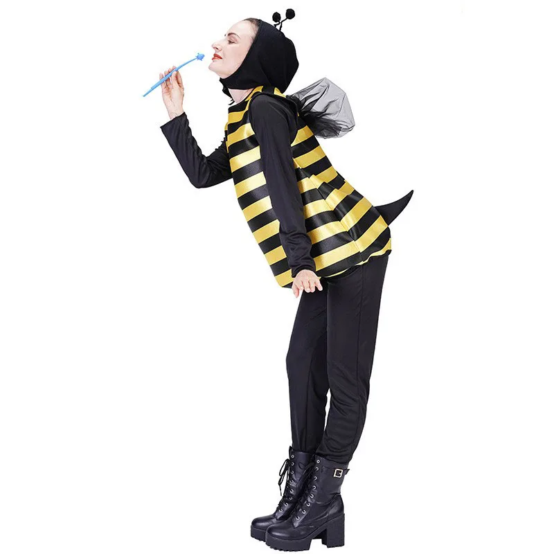 Adorabile costume da piccola ape loween Gioco di ruolo per adulti Abiti per spettacoli teatrali Costume di scena etnico Faion da donna