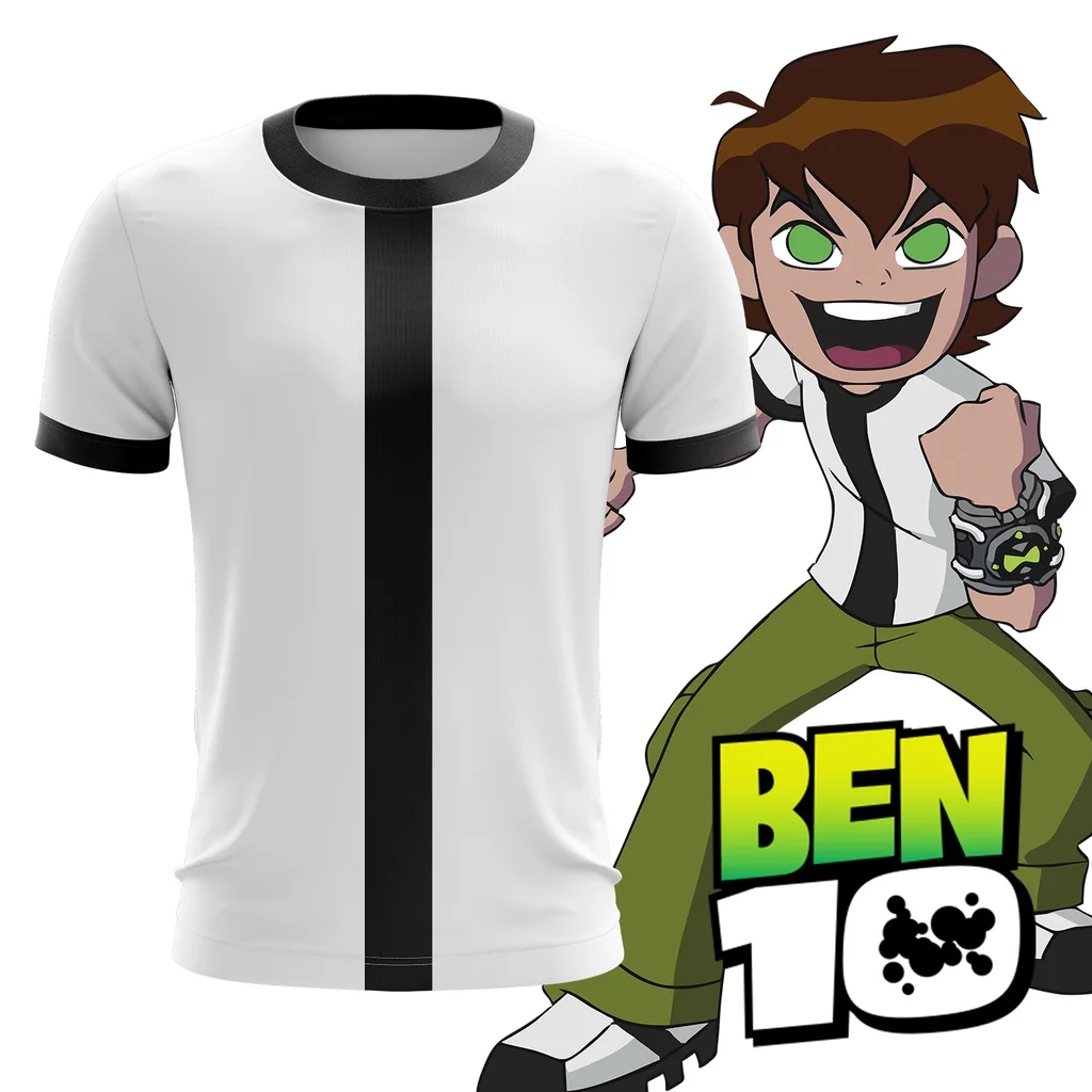 Harajuku Y2k بلايز قميص الانمي بن تينيسون ثلاثية الأبعاد مطبوعة الاطفال الكرتون ملابس الفتيان الفتيات الرياضة المحملة ملابس الرجال ملابس حريمي