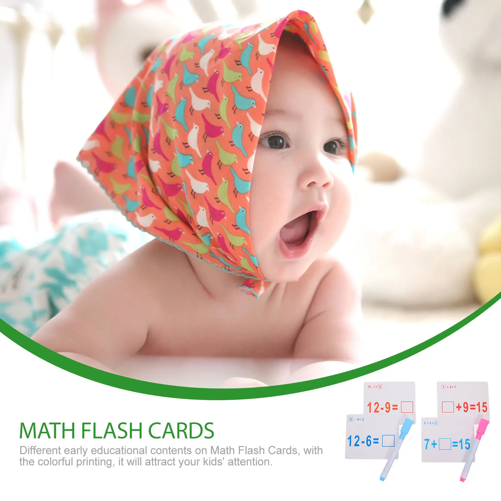 مجموعتان من بطاقات فلاش الرياضيات، تمرين حسابي، بالإضافة إلى الطرح، بطاقات فلاش للإدراك والرياضيات التعليمية #4