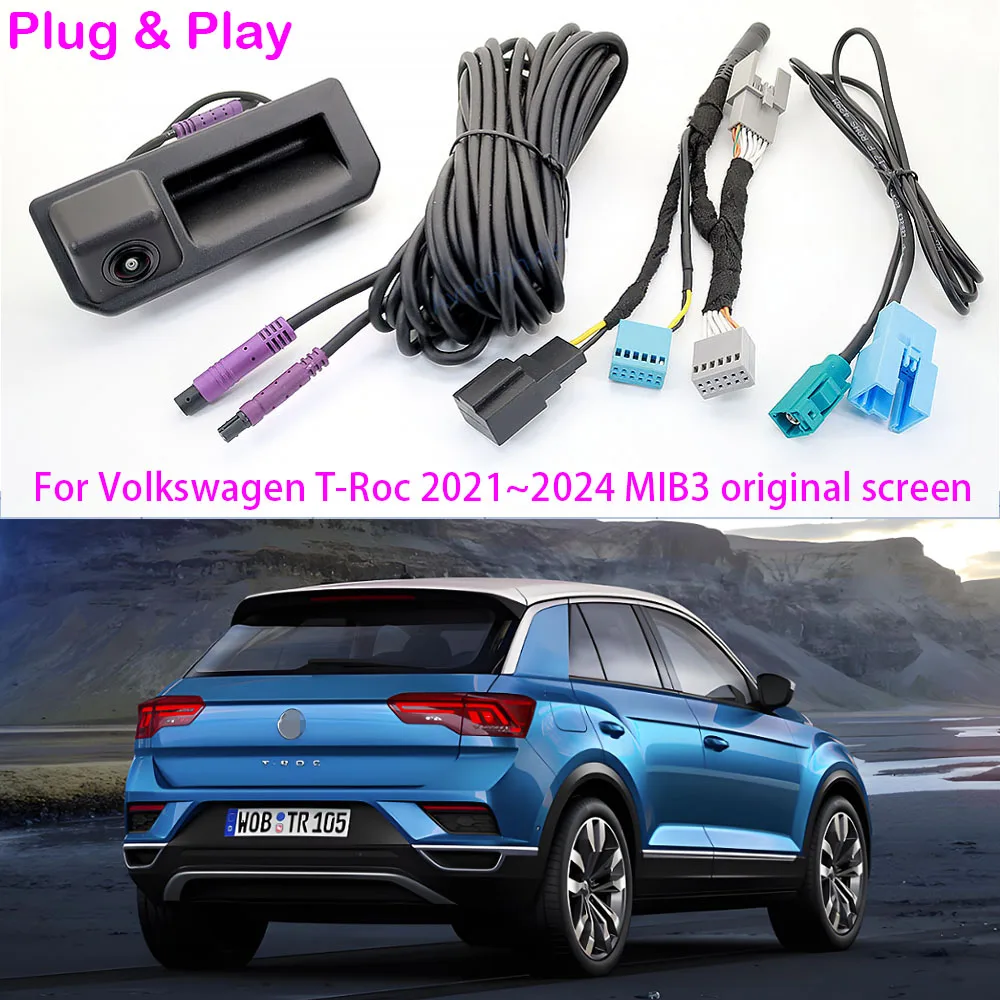 canbus-dynamic-trajectory-backup-reverse-camera-for-volkswagen-t-roc-2021~2024-mib3-unit-original-screen-plug-play-no-coding