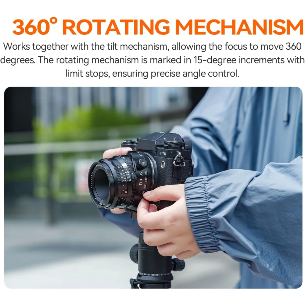 TTARTISAN 35mm F1.4 Tilt Prime Lens APS-C Large Aperture Manual Focus Camera Lens For Sony E Fujifilm X Nikon Z Canon RF M43