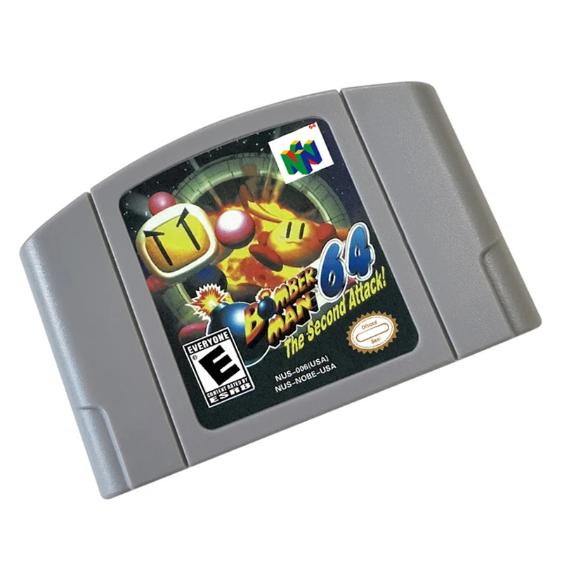 Bomberman 64 The Second Attack Video Game Cartridge US Version For N64 Game Console