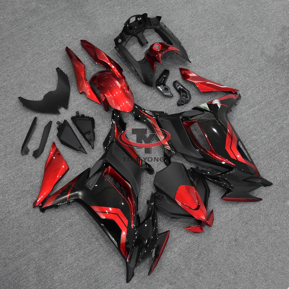 Cowling Injection Weinrot Schwarz Latte Art für Ninja 650 Ninja 650 2021-2022-2023-2024 Motorrad Vollverkleidungsset Karosserie