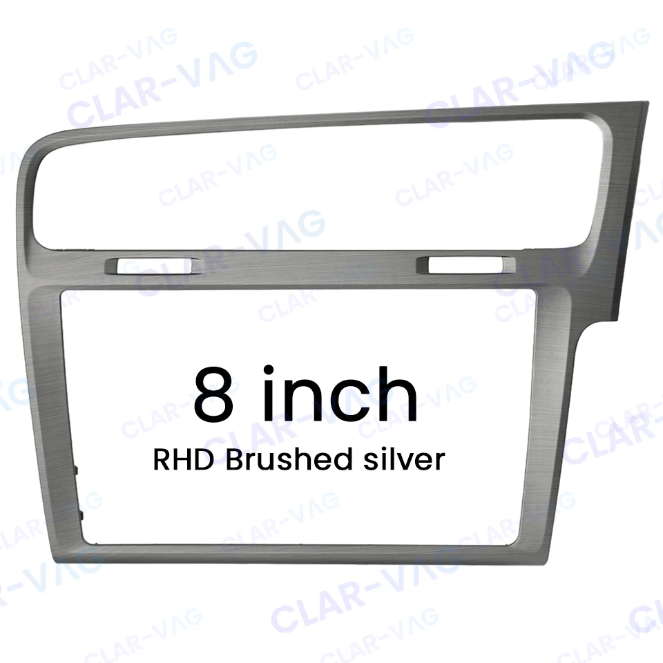 

8 Inch For Golf Mk7 MIB Screen Bezel Brushed silver For VW Golf 7 Golf 7.5 MK7.5 Frame Panel Decorative CD Radio Plates