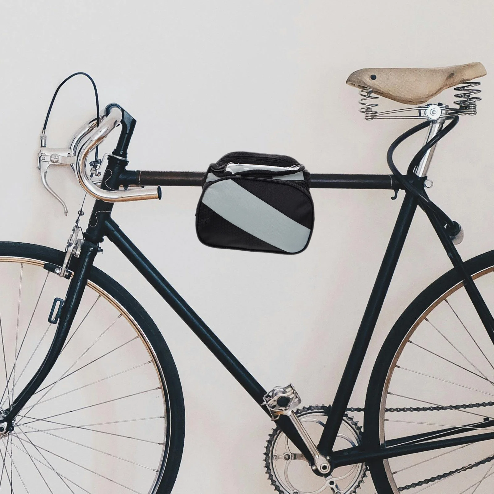 

Mountain Bike Bag Waterproof Top Tube Phone Holder Dual Pouch Bicycle Frame Storage For Road Cycling Accessories