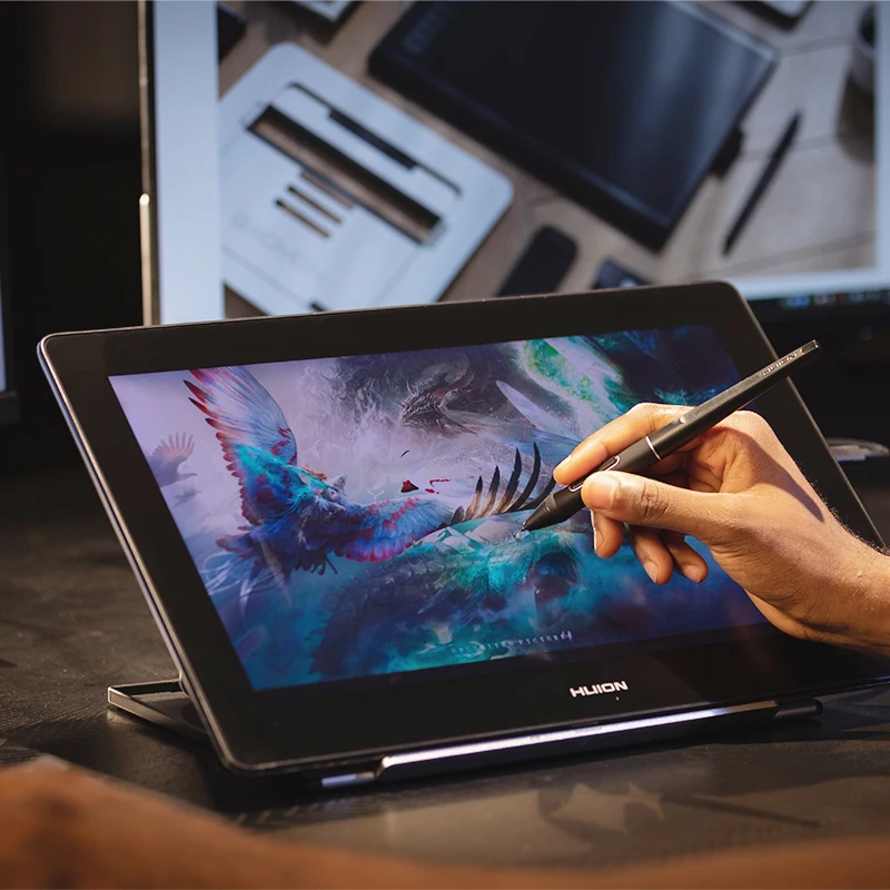 Kamvas Pro 16 Plus 4K HD Screen Battery Free Digital Drawing Graphic Pen Tablet Monitor
