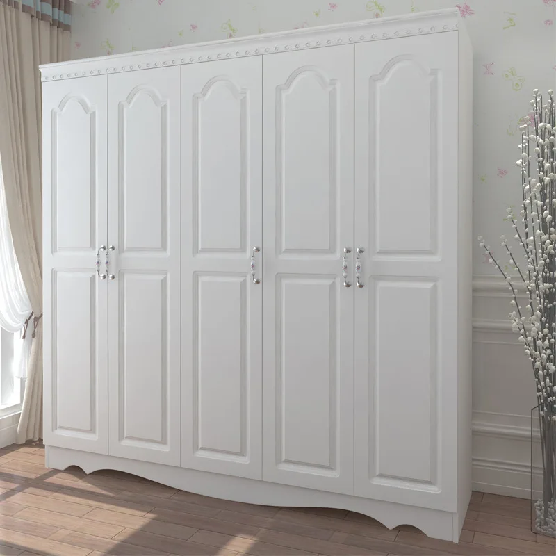Wardrobe bedroom assembly simple wardrobe small apartment rental house solid wood storage wardrobe