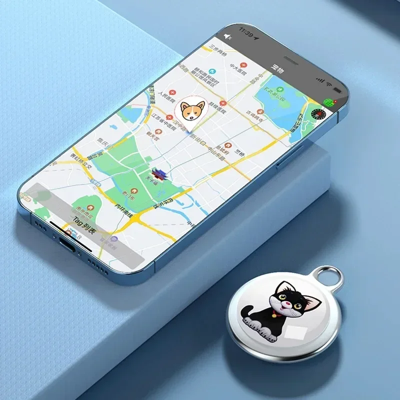 WaterProof Gps Tracker Gps Cat Android and Without Subscription Bluetooth Smart Tags Find My Pet Dog IOS Anti-Lost Finder Device